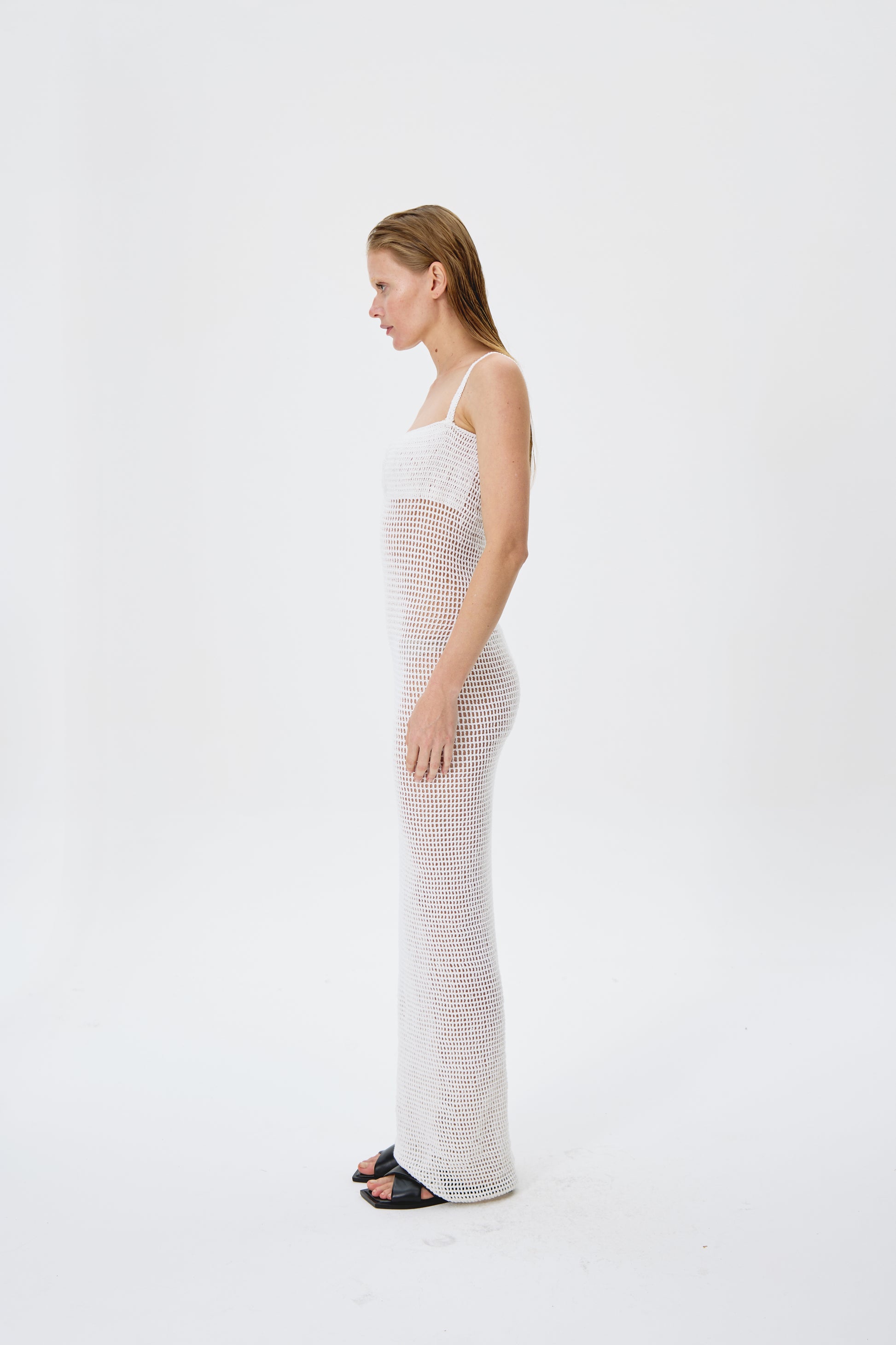 Vestido Longo Crochet Branco | MAGÀRI + KONTENTA