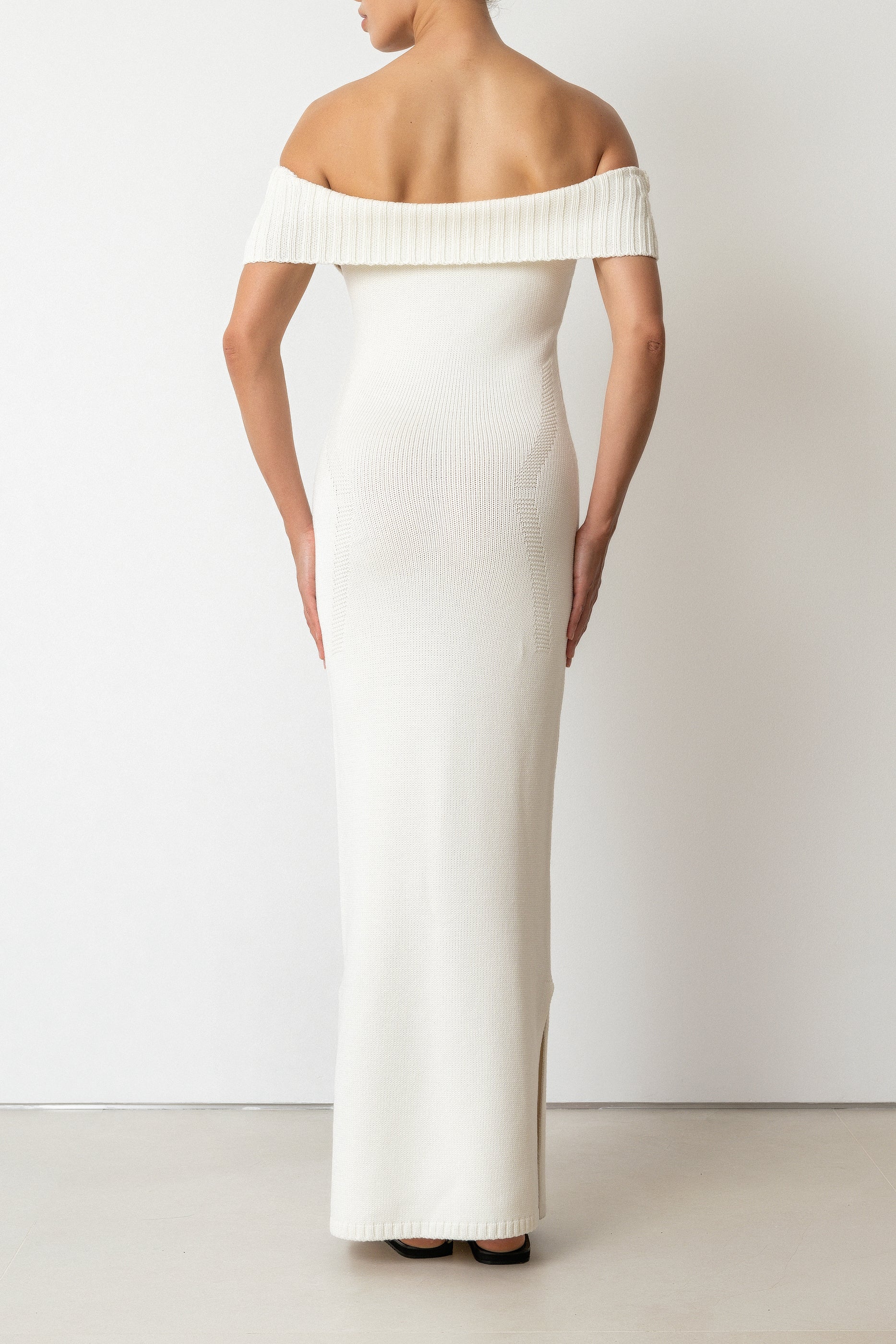 Vestido Tricot Pala Off-White