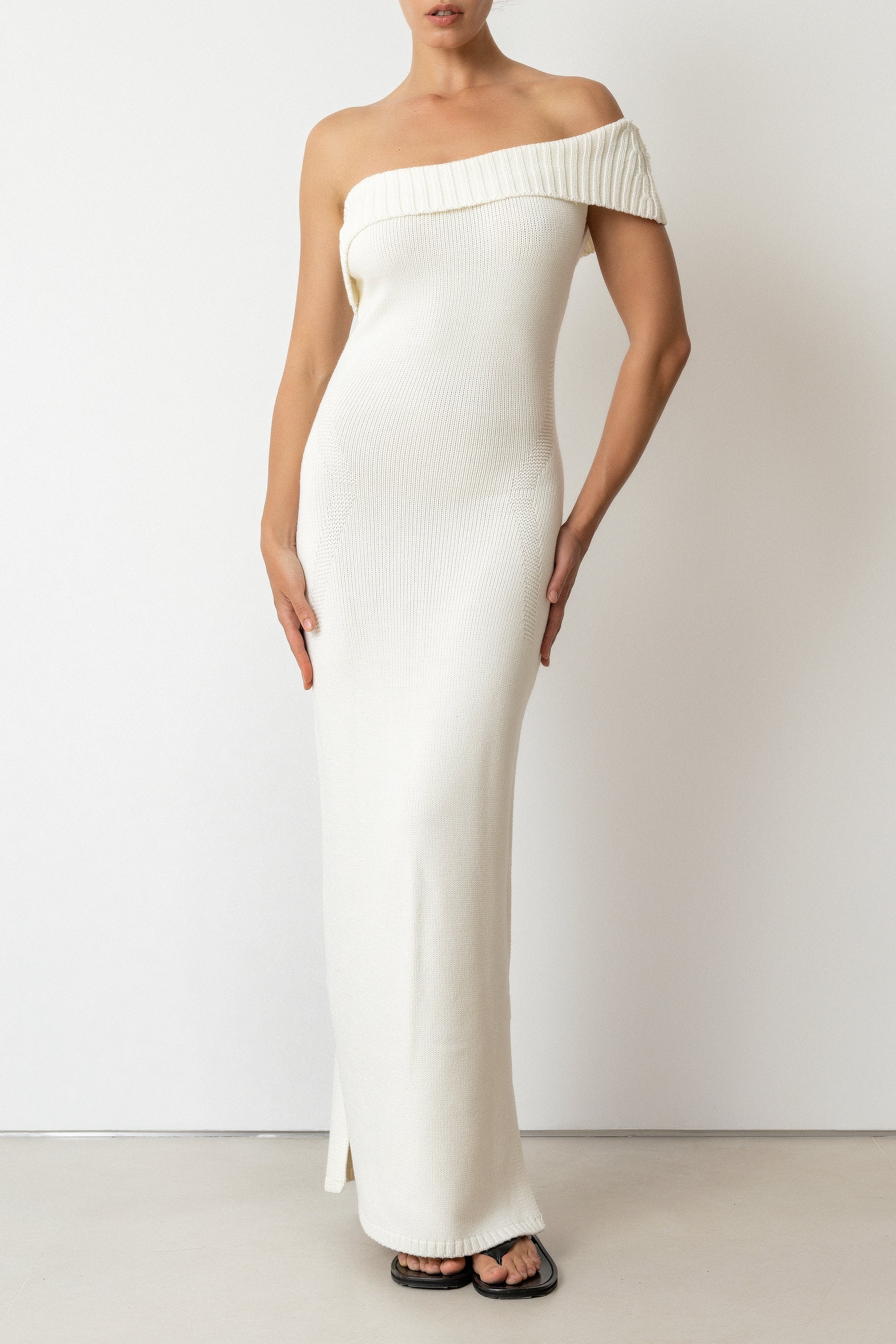 Vestido Tricot Pala Off-White
