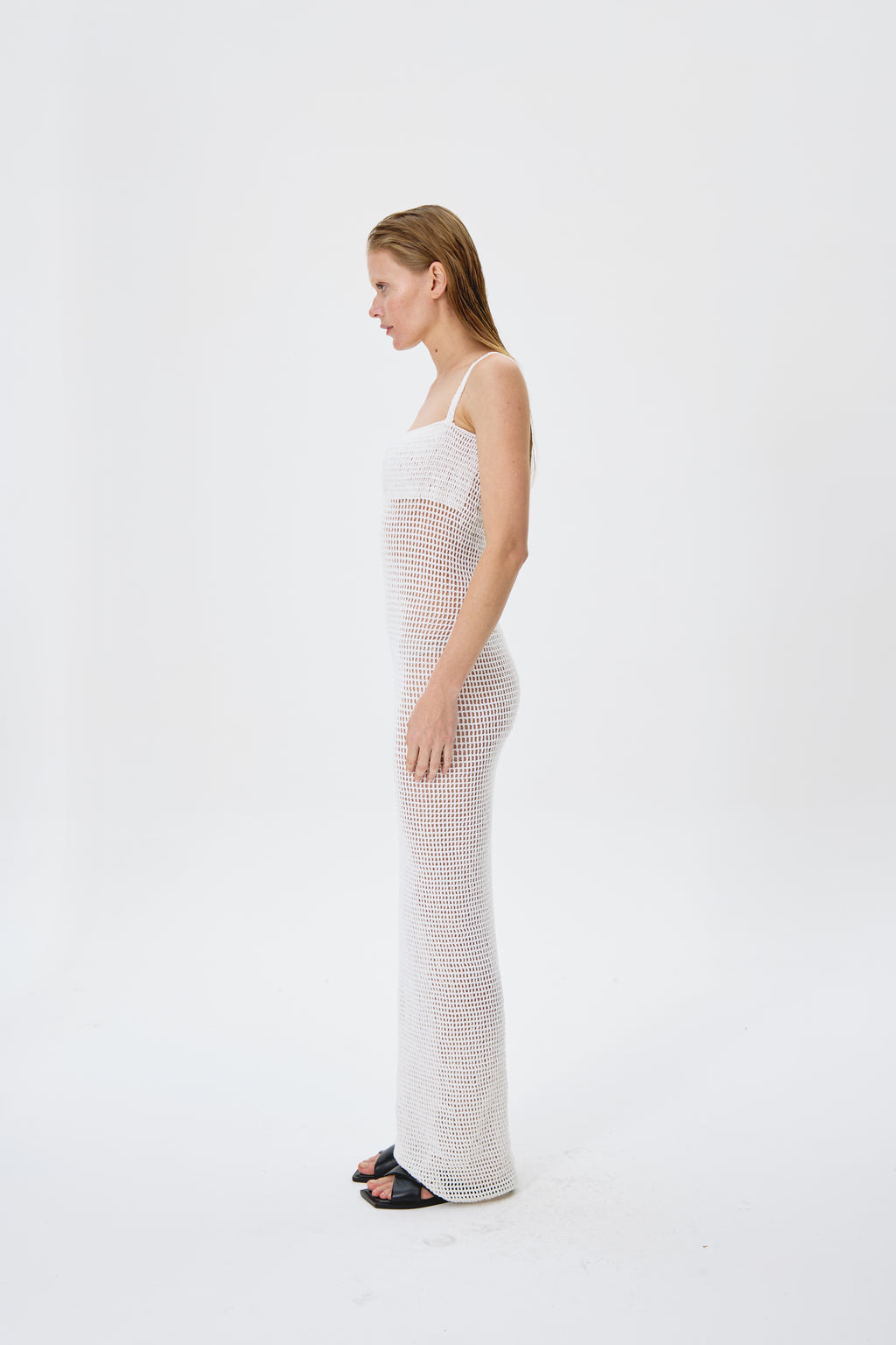 Vestido Longo Crochet Branco | MAGÀRI + KONTENTA