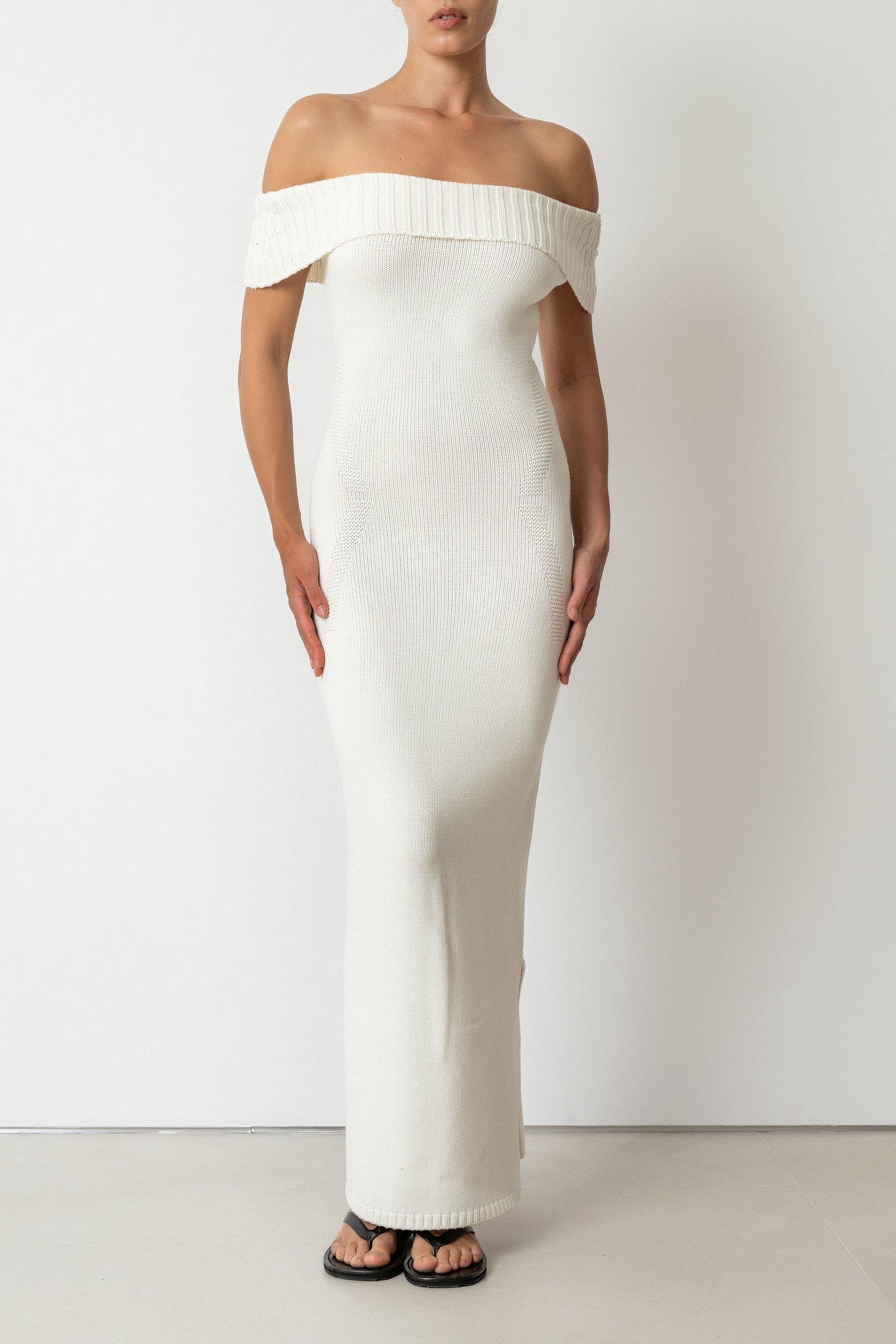 Vestido Tricot Pala Off-White